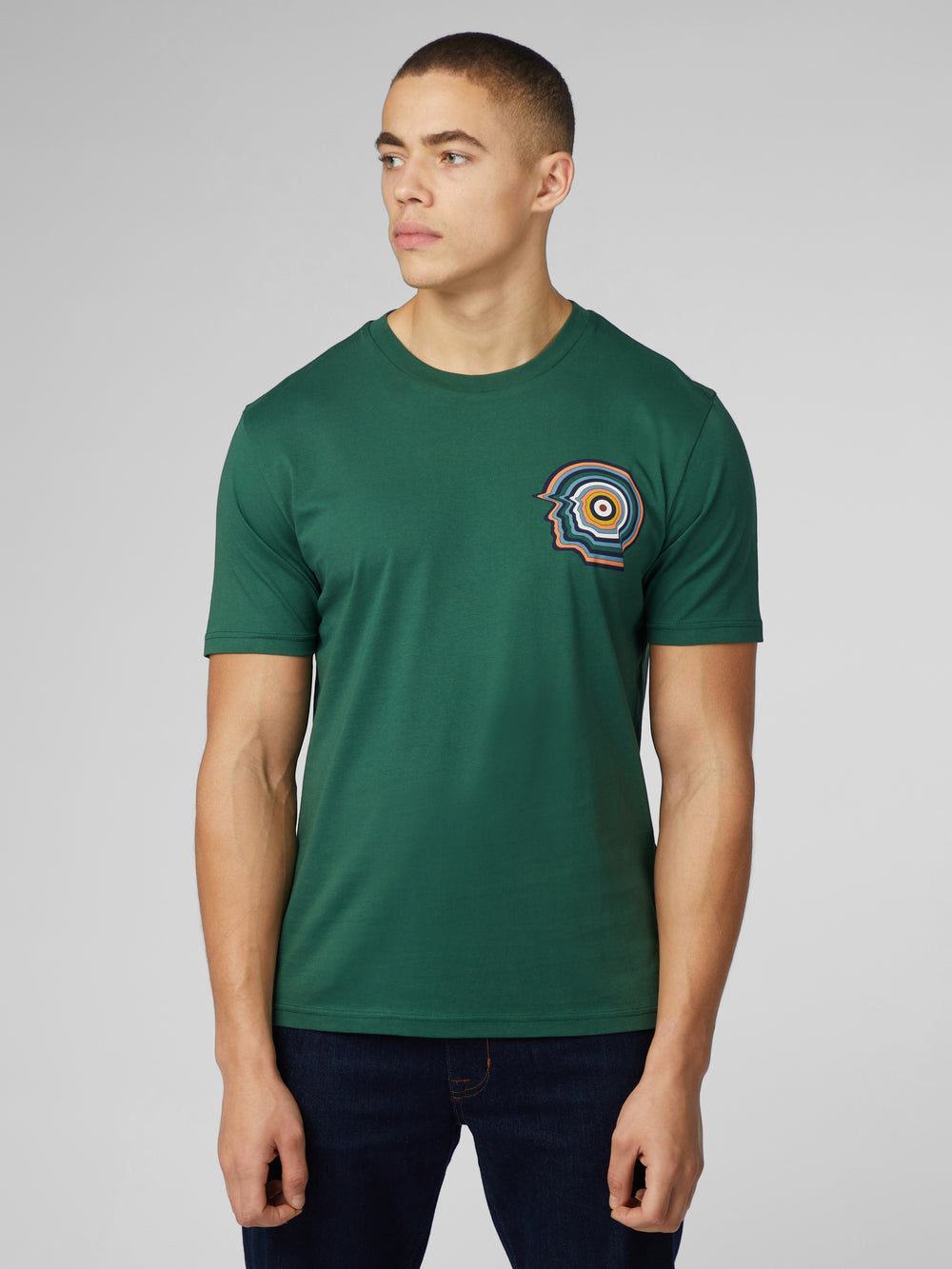 T-Shirt Ben Sherman Signature Mod Head Vert | BSN-75676706